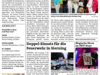 Weihnachtsgeschenke Kinderabteilung Krankenhaus Steyr 2025